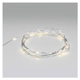 20 Λαμπάκια LED 2.1μ. Θερμό Λευκό Μπαταρίας σε Σειρά 5τμχ Aca