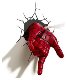 3DLightFX Παιδικό Φωτιστικό Πλαστικό Spiderman Hand