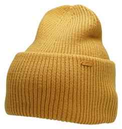 4F Beanie Γυναικείος Σκούφος με Rib Πλέξη Mustard