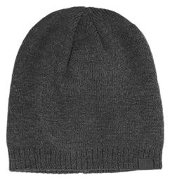 4F Beanie Unisex Σκούφος Πλεκτός σε Γκρι χρώμα