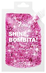 7 Days Shine Bombita Hair, Face & Body Glitter Gel 901 PLAYFUL PINK 90ml