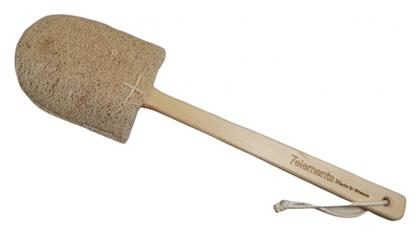 7Elements Φυσικό Σφουγγάρι Luffa Φυσικό Σφουγγάρι Μπάνιου Πλάτης με Ξύλινη Λαβή Μπεζ 1τμχ