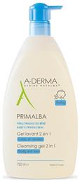 A-Derma Primalba Baby Cleansing Gel 2 in 1 750ml με Αντλία από το Pharm24