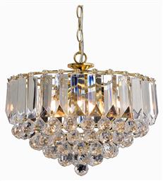 Aca Grappa Πολυέλαιος 3xE14 με Κρύσταλλα SF175323