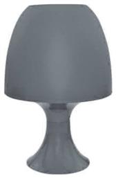 Aca Nioki Πλαστικό Πορτατίφ για Ντουί E14 με Γκρι Καπέλο και Βάση