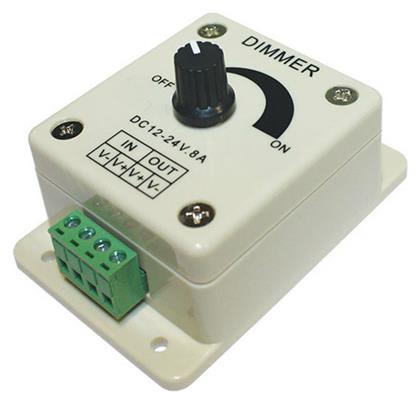 Aca T1 Dimmer Επιτοίχιο Mini IP20 12-24V 96-192W