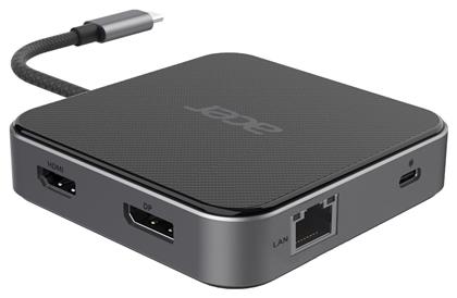 Acer USB-C Docking Station με HDMI/DisplayPort 4K PD Ethernet (HP.DSCAB.013)