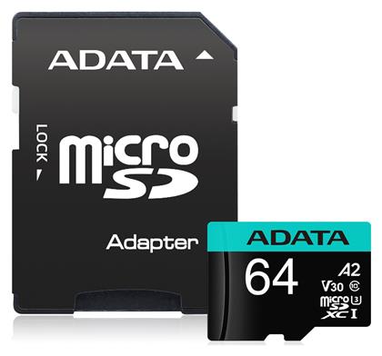 Adata Premier Pro microSDXC 64GB Class 10 U3 V30 A2 UHS-I