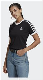 Adidas Adicolor Classics 3-Stripes Γυναικείο T-shirt Μαύρο