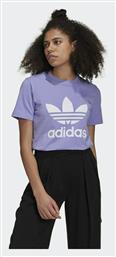 Adidas Adicolor Classics Trefoil Αθλητικό Γυναικείο T-shirt Μωβ με Στάμπα