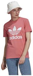 Adidas Adicolor Classics Trefoil Γυναικείο T-shirt Hazy Rose με Στάμπα