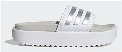 adidas Adilette Slides με Πλατφόρμα σε Λευκό Χρώμα