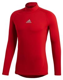 Adidas AlphaSkin Climawarm Ανδρική Ισοθερμική Μακρυμάνικη Μπλούζα Κόκκινη από το MybrandShoes