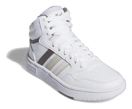 Adidas Originals Hoops 3.0 Mid Αθλητικά Παιδικά Παπούτσια Μπάσκετ με Κορδόνια Λευκά