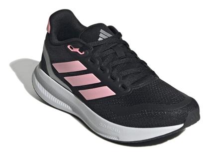 Adidas Αθλητικά Παιδικά Παπούτσια Running Runfalcon 5 με Κορδόνια Core Black / Pink Spark / Silver Metallic