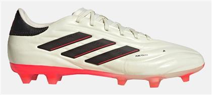 Adidas Copa Pure II Pro FG Χαμηλά Ποδοσφαιρικά Παπούτσια με Τάπες Ivory / Core Black / Solar Red από το Epapoutsia