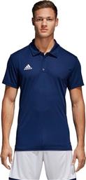 Adidas Core 18 Ανδρική Μπλούζα Polo Κοντομάνικη Navy Μπλε