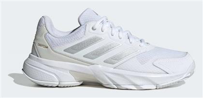 Adidas Courtjam Control 3 Γυναικεία Παπούτσια Τένις για Όλα τα Γήπεδα Λευκά