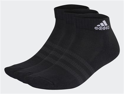 Adidas Cushioned Αθλητικές Κάλτσες Μαύρες 3 Ζεύγη