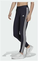 Adidas Essentials 3 Stripes Γυναικείο Μακρύ Κολάν Ψηλόμεσο Legend Ink