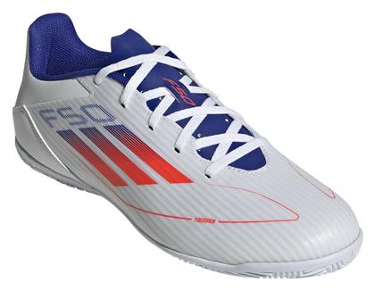 Adidas F50 Club IN Χαμηλά Ποδοσφαιρικά Παπούτσια Σάλας Cloud White / Solar Red / Lucid Blue