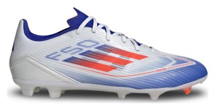 Adidas F50 League FG/MG Χαμηλά Ποδοσφαιρικά Παπούτσια με Τάπες Cloud White / Solar Red / Lucid Blue