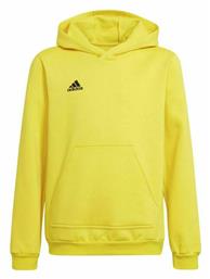 Adidas Fleece Παιδικό Φούτερ με Κουκούλα και Τσέπες Κίτρινο από το MybrandShoes