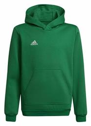 Adidas Fleece Παιδικό Φούτερ με Κουκούλα και Τσέπες Πράσινο