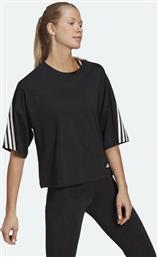Adidas Future Icons 3-Stripes Αθλητικό Γυναικείο T-shirt Μαύρο