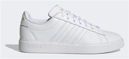 Adidas Grand Court Cloudfoam Γυναικεία Sneakers Cloud White / Gold Metallic