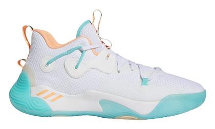 Adidas Harden Stepback 3 Ψηλά Μπασκετικά Παπούτσια Footwear White / Beam Orange / Ecru Tint από το Cosmossport