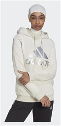 Adidas Loungewear Essentials Γυναικείο Φούτερ με Κουκούλα Μπεζ