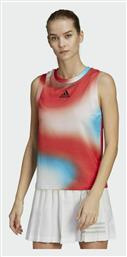 Adidas Melbourne Tennis Printed Match Tank Αμάνικη Γυναικεία Αθλητική Μπλούζα Κόκκινη