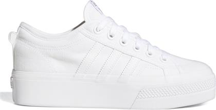 Adidas Nizza Γυναικεία Flatforms Sneakers Cloud White