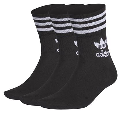 adidas Originals Αθλητικές Κάλτσες Μαύρες 3 Ζεύγη