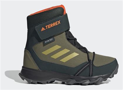 Adidas Παιδικά Μποτάκια Πεζοπορίας Terrex Snow Cf Winter Αδιάβροχα με Σκρατς Focus Olive / Pulse Olive / Impact Orange