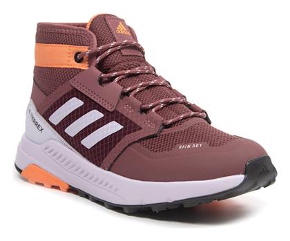 Adidas Παιδικά Μποτάκια Πεζοπορίας Terrex Trailmaker Mid Αδιάβροχα Μπορντό από το Modivo