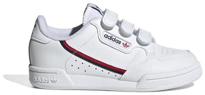 Adidas Παιδικά Sneakers Continental 80 CF C με Σκρατς Cloud White / Cloud White / Scarlet