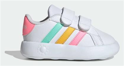 Adidas Παιδικά Sneakers Grand Court 2.0 με Σκρατς Λευκά από το E-tennis