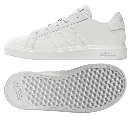 Adidas Παιδικά Sneakers Grand Court Lifestyle Tennis Lace-Up Λευκά