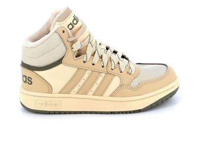 Adidas Παιδικά Sneakers High Hoops Mid 3.0 Μπεζ