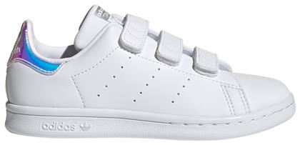 Adidas Παιδικά Sneakers Stan Smith CF με Σκρατς Cloud White / Cloud White / Silver Metallic