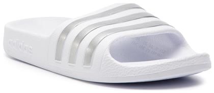 Adidas Παιδικές Σαγιονάρες Slides Λευκές Adilette Aqua K