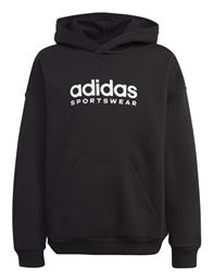 Adidas Παιδικό Φούτερ με Κουκούλα και Τσέπες Μαύρο από το Outletcenter