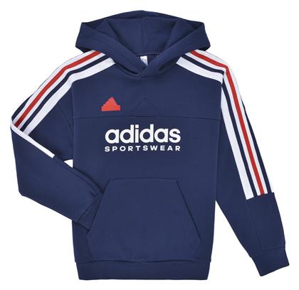 Adidas Παιδικό Φούτερ με Κουκούλα και Τσέπες Navy Μπλε από το Spartoo