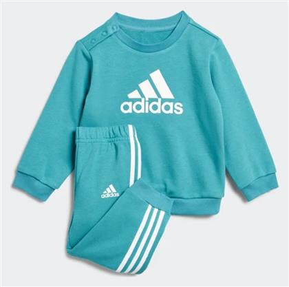 Adidas Παιδικό Σετ Φόρμας Τιρκουάζ 2τμχ Badge Sport French Terry