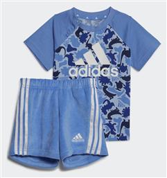 Adidas Παιδικό Σετ με Σορτς Καλοκαιρινό 2τμχ Μπλε Dino Camo Allover Print από το Plus4u