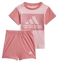 Adidas Παιδικό Σετ με Σορτς Καλοκαιρινό 2τμχ Ροζ Essentials από το Plus4u