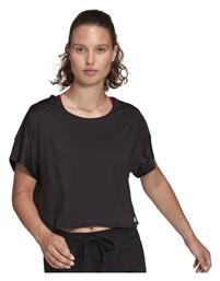 Adidas Performance Κοντομάνικο Crop Top Μαύρο