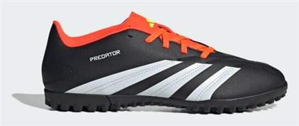 Adidas Predator Club TF Χαμηλά Ποδοσφαιρικά Παπούτσια με Σχάρα Core Black / Cloud White / Solar Red